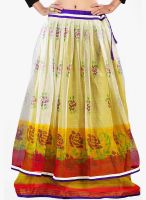 Admyrin Yellow Flared Skirt