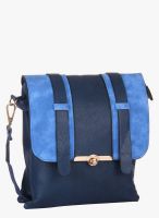 Alessia Blue Pu Sling Bag