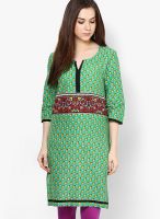 Alma Green Printed Kurta