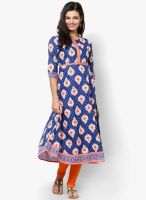 Aurelia Blue Printed Kurtas