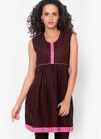 Bitterlime Coffee Solid Kurtis