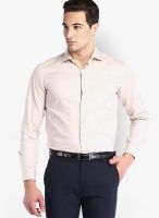 Black Coffee Solid Beige Formal Shirt