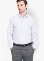 Black Coffee Striped White Formal Shirt