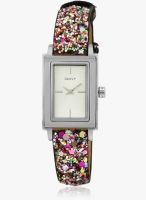 DKNY Ny8714i Multicolored/Silver Analog Watch