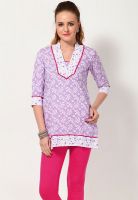 Divina Lilac Printed Kurtis