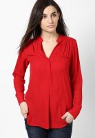 Dorothy Perkins Red Diamonte Cuff Shirt