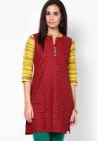 Entropy Red Kurta