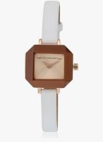 FCUK Fc1153rgwj-Fcuk White/Brown Analog Watch