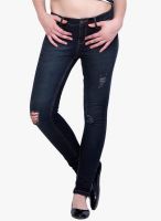 Faballey Blue Low Rise Skinny Jeans