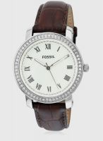 Fossil Es3118-O Brown/Cream Analog Watch