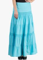 Gipsy Aqua Blue Flared Skirt