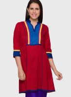 Globus Red Printed Kurta