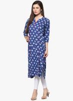 Indidori Blue Printed Kurtis