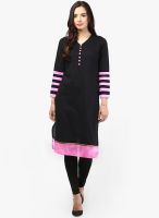 Jaipur Kurti Black Solid Kurtis