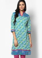 Jaipur Kurti Blue Printed Kurtis