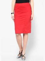 Kaaryah Red Pencil Skirt
