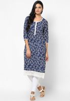 Kira Blue Embroidered Kurtas