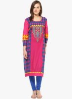 Kurti'S Pink Embroidered Kurtis