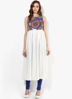 La Firangi Georgette Off White Kurta