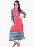 Libas Pink Printed Kurta