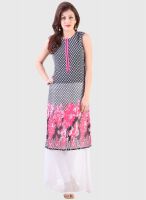 Libas White Printed Kurtas