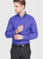 Mark Taylor Purple Slim Fit Formal Shirt