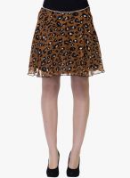 Oxolloxo Brown Flared Skirt