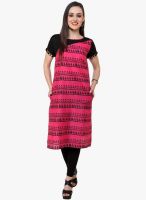 Pannkh Pink Printed Kurtis