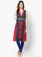 Peppertree Black Printed Kurta