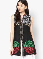 Peppertree Black Printed Kurtis