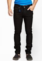 R&C Solid Black Narrow Fit Jeans