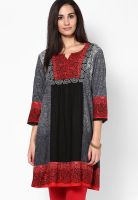 Rain & Rainbow Black Printed Kurtas