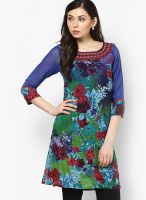 Rain & Rainbow Blue Printed Kurtas