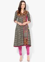 Rain & Rainbow Brown Printed Kurta