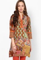 Rain & Rainbow Brown Printed Kurtas