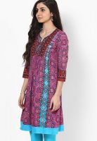 Rain & Rainbow Pink Printed Kurtas