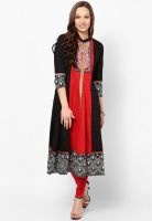 Rain & Rainbow Red Printed Kurtas