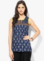 Rangriti Blue Printed Kurtis