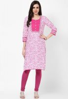 Rangriti Cotton Pink Kurta