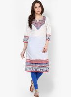 Rangriti Cotton White Kurta