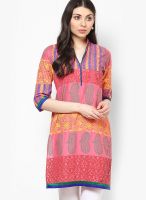 Riya Peach Printed Kurtis