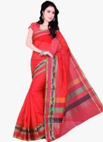 Roop Kashish Red Solid Saree