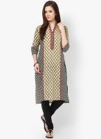 Shree Beige Embroidered Kurta