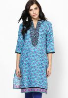 Shree Blue Printed Kurta