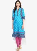 Shree Blue Printed Kurtis