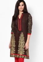 Shree Brown Printed Kurta