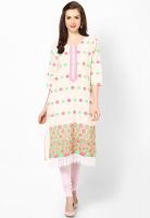 Shree Cream Embroidered Kurta