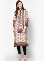 Shree Cream Printed Kurtis