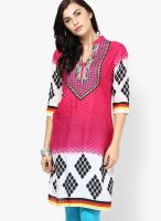 Shree Fuchsia Embroidered Kurta