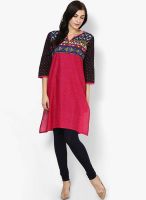 Shree Fuchsia Printed Kurta